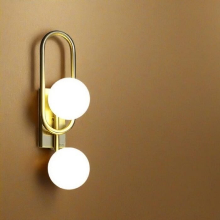 2 Light Modern Globe Wall Sconce