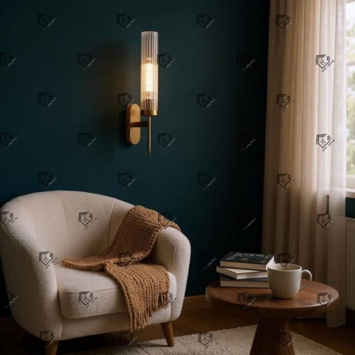 Golden Mini Torchiere Wall Sconce