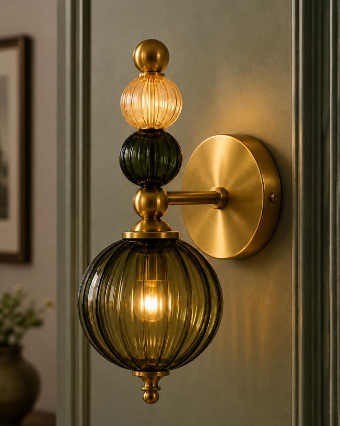 Aurelia Trio Glass Wall Sconce