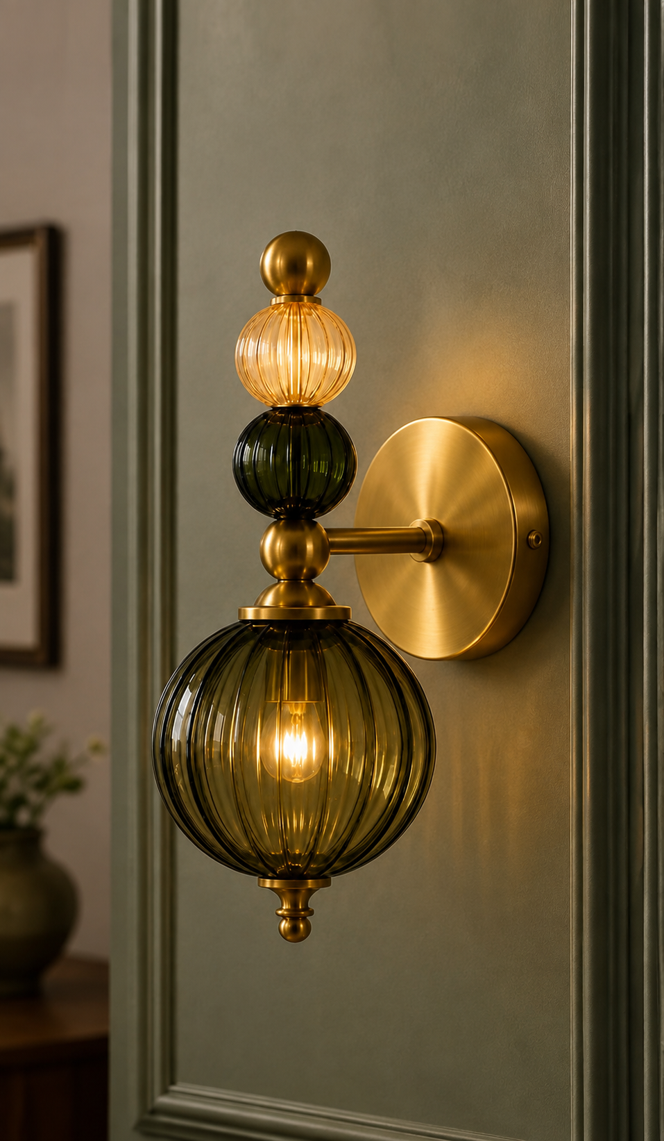 Aurelia Trio Glass Wall Sconce