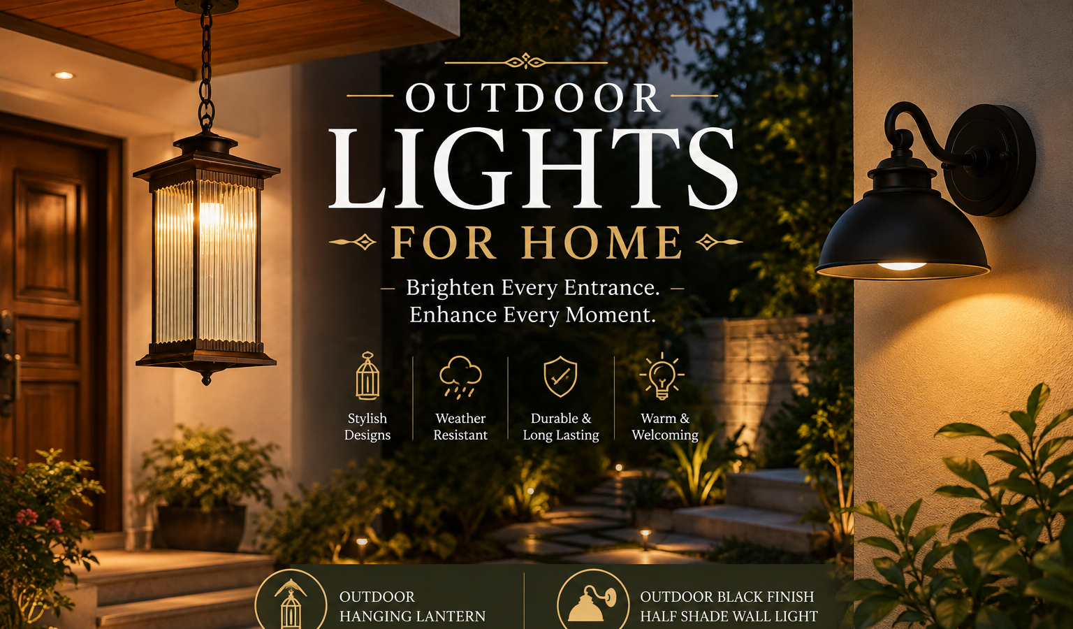 Outdoor Lights for Home: Best Lighting Ideas for Entrance, Garden & Porch