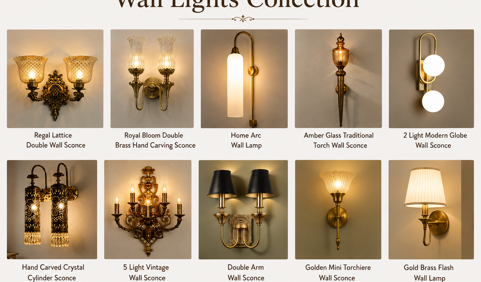 Regal Lattice Double Wall Sconce, Royal Bloom Double Brass Hand Carving Sconce, Home Arc Wall Lamp and Amber Glass Traditional Torch Wall Sconce